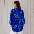 thumbnail image 2 of Nyfairy Plus Size Women's Halloween Print Long Sleeve Button Down Casual Shirt, 2 of 5