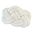 TUMALL Knot Cute Ring Shape Pillow Back Pillow Sofa for Living Room RoomMilky white