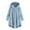 Light Blue, variant on Coerni Girls Fuzzy Fleece Hooded Jacket Long Button Down Sherpa Overcoat Faux Winter Warm Coat Oversized Hoodies Outerwear