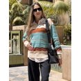 thumbnail image 4 of Zeagoo Womens Sweaters Fall Casual Long Sleeve V Neck Shirts Lightweight Crochet Ribbed Knit Pullover Tops, 4 of 6
