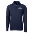 thumbnail image 2 of Men's Cutter & Buck  Navy PGA TOUR Volunteers Big & Tall Adapt Eco Knit Stretch Recycled Quarter-Zip Pullover Top, 2 of 3