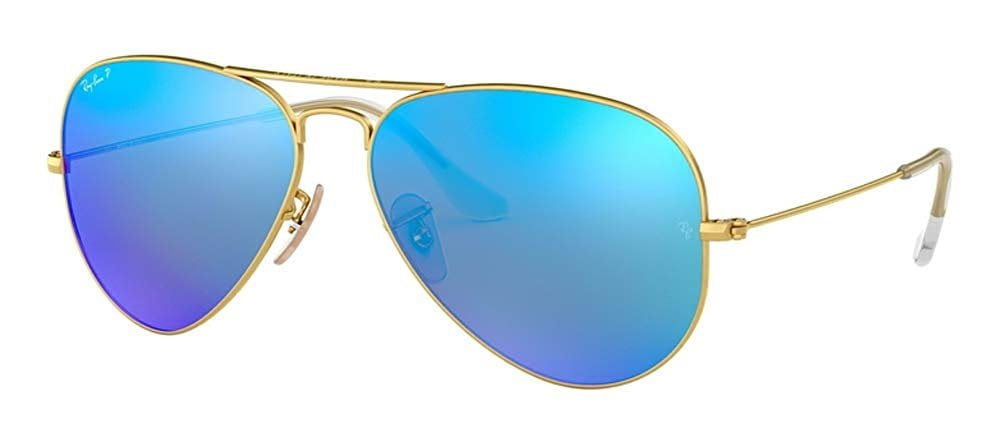 Gray Blue Mirror 2015 HD Polarized Mirrored Reflective Fashion Aviator Sunglasses Eyewear