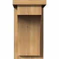thumbnail image 2 of 7 1/2"W x 10"D x 14"H Huntington Smooth Corbel w/Backplate, Western Red Cedar, 2 of 9