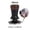 2.28", variant on Stainless Steel Espresso Coffee Tamper with Walnut Wood Handle, Adjustable Height Flat Base Coffee Hand Compactor, Professional Barista Thread Base Powder Hammer for Portafilter