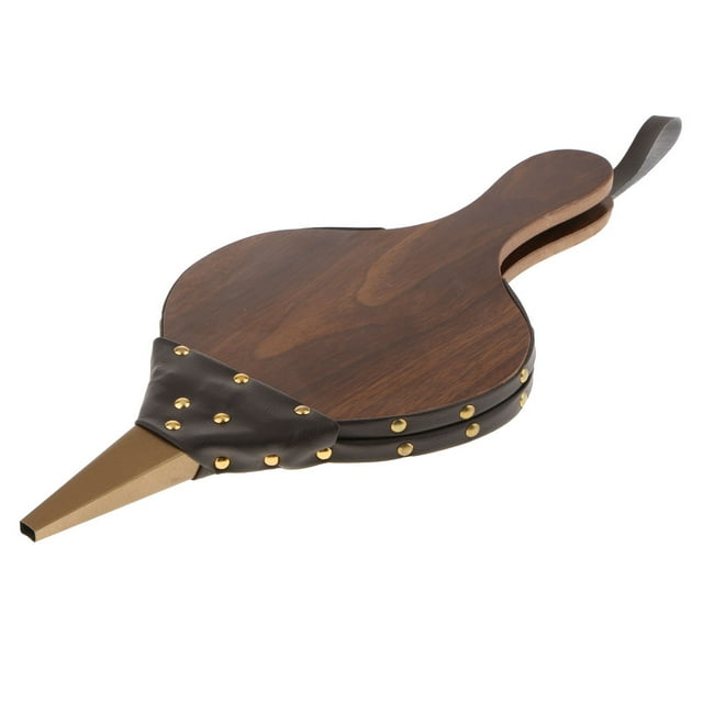 GUOOL Cheminée en Bois Soufflets Souffleur d'Air Main Feu Soufflet pour Camping Barbecue Grill L L