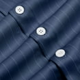 thumbnail image 4 of Iugvhana Stripe Dress Shirts for Men Big and Tall Short Sleeve Button Down Shirt Summer Classic Wrinkle-Free Business Shirt Dark Blue XXXL, 4 of 6