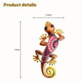 thumbnail image 3 of HONGLAND Metal Outdoor Wall Decor 2Pcs Gecko Wall Decoration Lizard Metal Hanging Wall Art Glass Sculpture for Garden Yard Patio Fence (Red), 3 of 13
