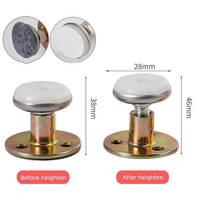 SPRING Stop Bed Movements and Squeaking with this Anti Shake Bed Frame Stabilizer Tool Adjustable Height and Felt Included 38mm-46mm