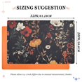 thumbnail image 6 of Yayeee Doormat for Indoor Entrance 32" x 20" Non Slippery Floor Rug, Black Floral Pattern, 6 of 8
