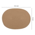 thumbnail image 2 of REGALWOVEN Farmhouse Placemats Set of 4 Cotton Rope Placemats for Dining Table Decor Indoor Outdoor Kitchen Table Mat Wipe Clean Brown 15.5*12in, 2 of 7