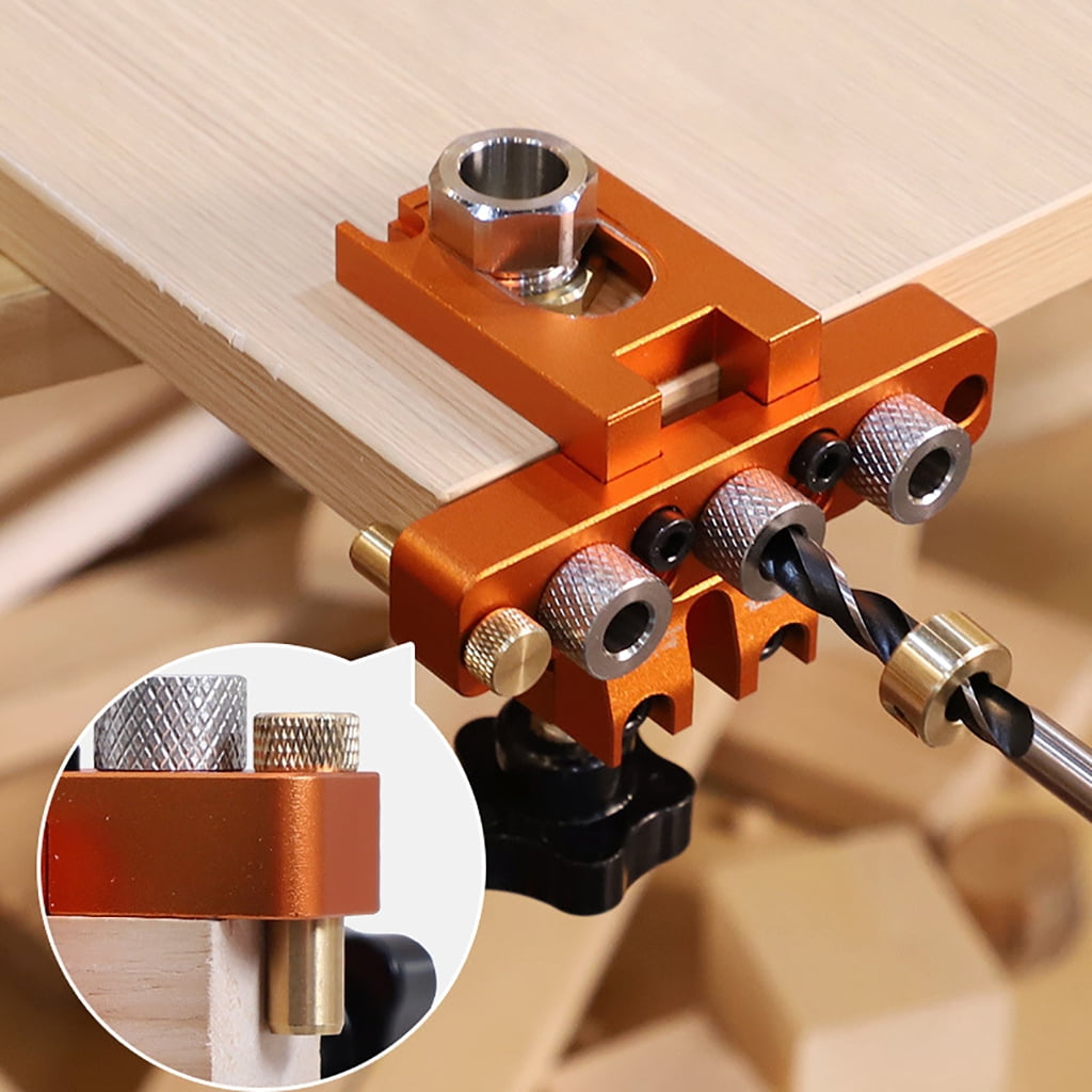 Woodworking Punch Hole Locators Self Centering Doweling Jig for Carpentry Tool