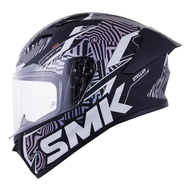 Casco Smk Stellar Sport Ng Camaleon Fury Ma266C M.Hm Cer negro M