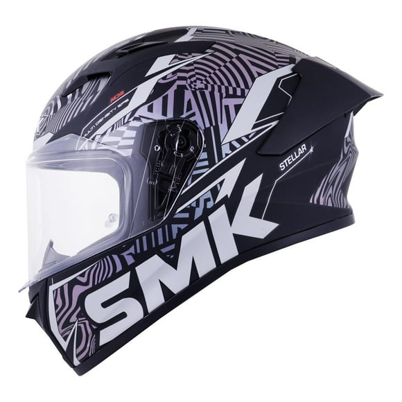 Casco Smk Stellar Sport Ng Camaleon Fury Ma266C M.Hm Cer negro S
