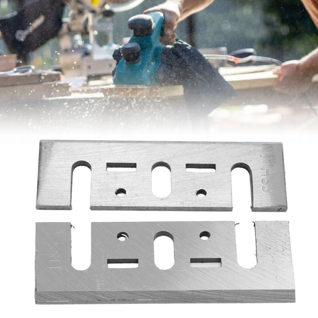 HSS Lames de Raboteuse, Lames de Raboteuse 2 Pcs Installation Rapide pour Contreplaqué