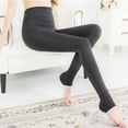 thumbnail image 3 of Sngxgn Thermal Leggings Women's Soft Solid Leggings(Grey,One Size), 3 of 7