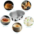 thumbnail image 6 of Austok 100Pcs Aluminum Foil Cake Container Heat Resistant Aluminum Foil Baking Cups with Clear Lids Oval Mini Cake Pans Reusable Muffin Liners Cups Cheese Dessert Baking Cups for Party, 6 of 9