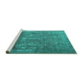 thumbnail image 2 of Ahgly Company Machine Washable Indoor Round Persian Turquoise Blue Traditional Area Rugs, 3' Round, 2 of 4