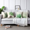 thumbnail image 3 of OTOSTAR Set of 4 Decorative Throw Pillow Covers 18x18 Inches, Green Plant Waterproof Cushion Covers, Perfect to Outdoor Patio Garden Living Room Sofa Farmhouse Decor, 3 of 9