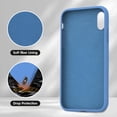 thumbnail image 5 of Designed for iPhone Xs Max Case, Silicone Phone Case Full Covered Shockproof Ultra Slim Cover Phone Cases,Soft Anti-Scratch Microfiber Lining Inside,6.5 incn,Morandi Blue, 5 of 11