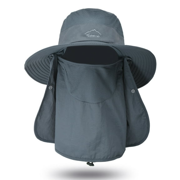 Fishing Hat Sun hat Wide Brim Sun Protection Removable Face and Neck Flap for Men Women