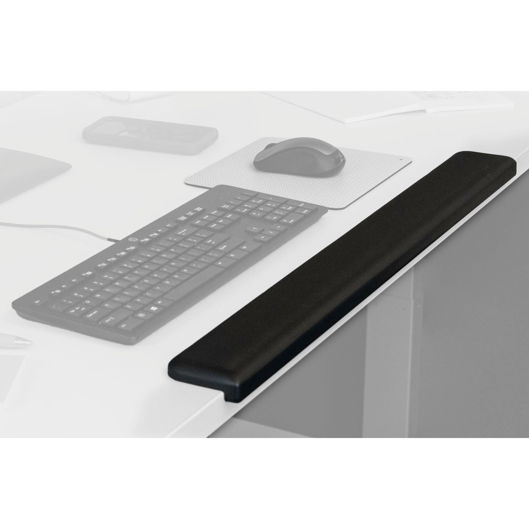 3M Gel Wrist Rest for Standing Desks Black WR200B