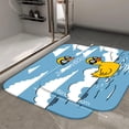 thumbnail image 2 of 1pc Yellow rubber duck Absorbent Non-Slip Bathroom Thickened Flannel Rug Decor,Soft,Quick Drying,Suitable For Indoor/outdoor Use,Bathrooms,Bedrooms,Kitchens,Terrace,Laundry Rooms,16"x24", 2 of 9