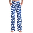 thumbnail image 2 of Tnhcen Unisex Casual Lounge Pants with Side Pockets Valentine's Day Print Drawstring Waist Elastic Waistband Sleepwear Pants for Women Men S-3XL, 2 of 5