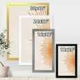 thumbnail image 4 of Designart 'Orange Sun Print On Beige I' Modern Framed Art Print, 4 of 4