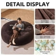 thumbnail image 3 of Bean Bag Chair 6FT,  Large Memory Foam Filled Chair for Adults and Teens, Soft Sofa with Removable Flannel Cover, Round Couch for Living Room Bedroom College Dorm, 3 of 8