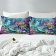 thumbnail image 4 of Erosebridal Dreamy Fish Tail Sheet Set Twin, Underwater World Bedding Sets Twin Size, Ocean Princess Decor, 4 of 7