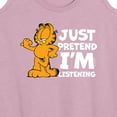 thumbnail image 3 of Garfield - Pretend Im Listening - Women's Racerback Tank Top, 3 of 5