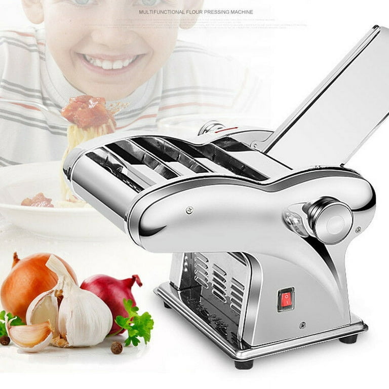 Shanna Pasta Noodle Maker Electric Stainless Steel Dumpling Skin Machine  2.5mm Round Noodle Cutter 