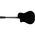 thumbnail image 3 of Fender CD-60SCE Solid Top Dreadnought Acoustic-Electric Guitar - Black w/ Gig Bag, 3 of 9