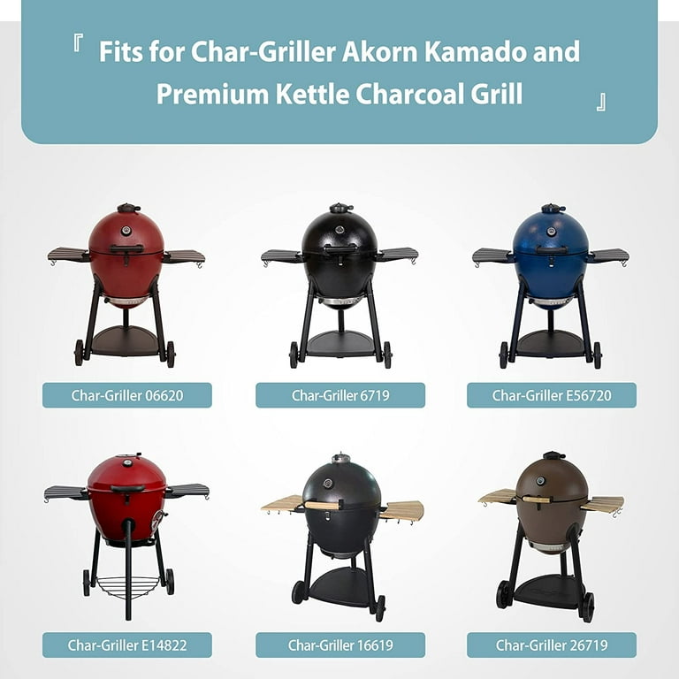 Waterproof 6755 Grill Cover for Char Griller Akorn Kamado and Premium Kettle Charcoal Grill 600D Heavy Duty Polyester with Anti UV Coating 46.8 x