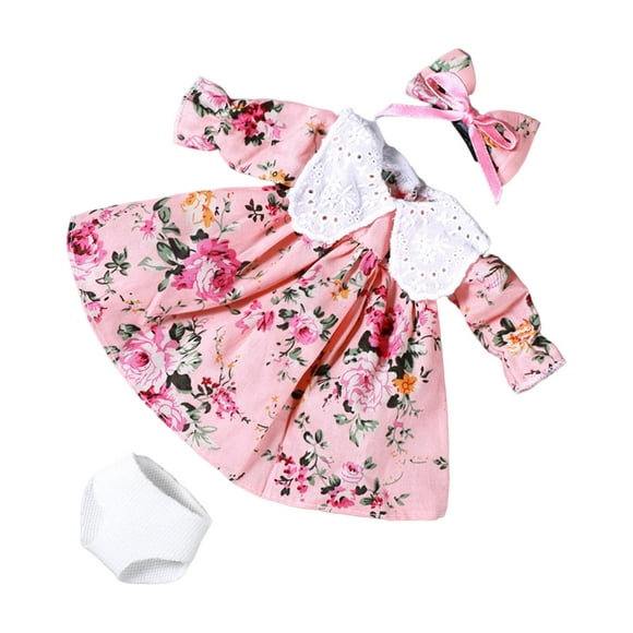 TISHITA Mini 30cm Accessoire Poupée Vêtements Fille Poupée Bébé Vêtements pour Fête Tout-Petits Rose Rouge