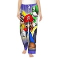 thumbnail image 2 of Lsque Mario Print Women's Pajama Pants, Lounge Pant - Comfortable Home Wear,Elastic Waistband, Stylish Design-XX-Large, 2 of 9