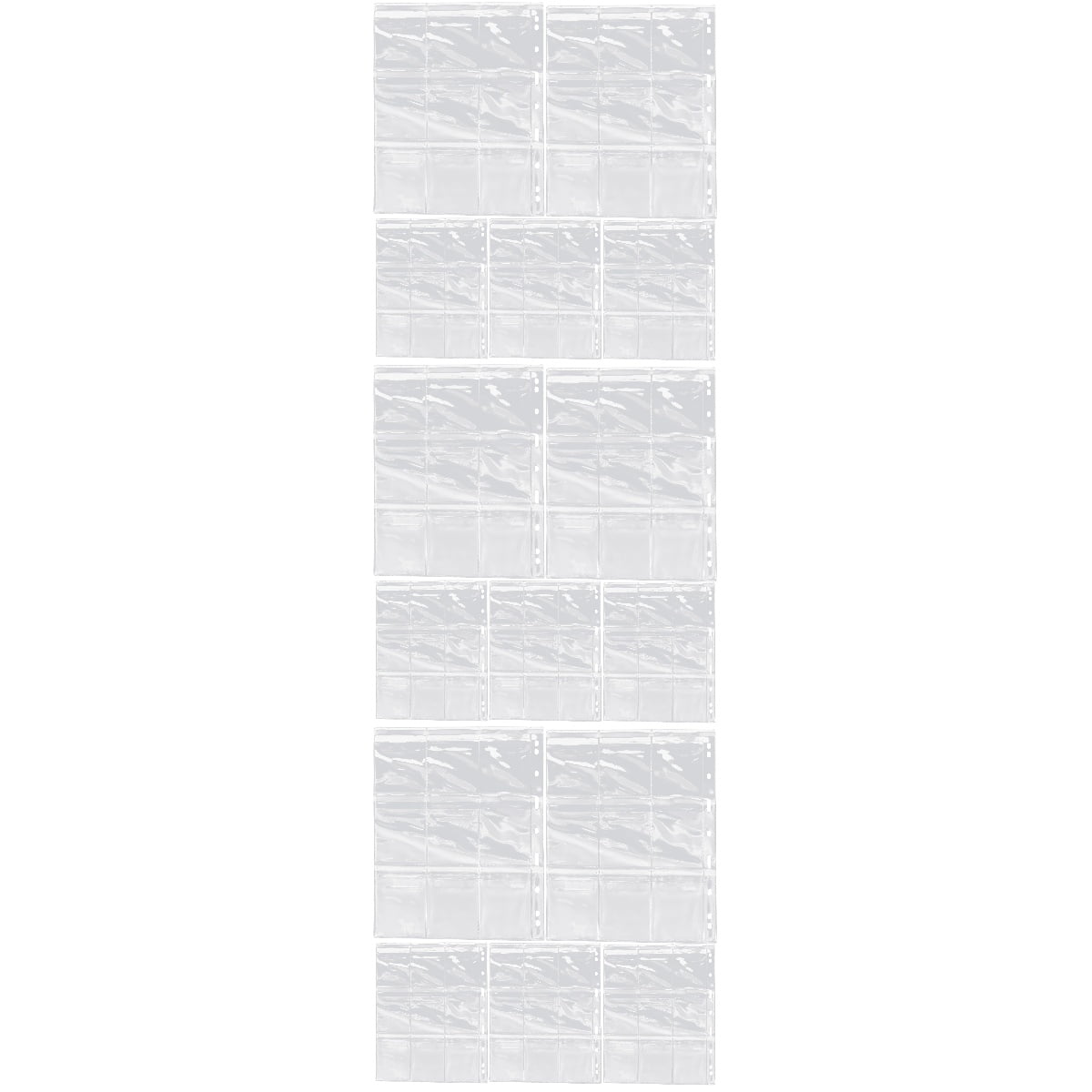 15 pcs Coin Collection Sheets 9 Hole Coin Collection Storage Pages Coin Binder Sleeves