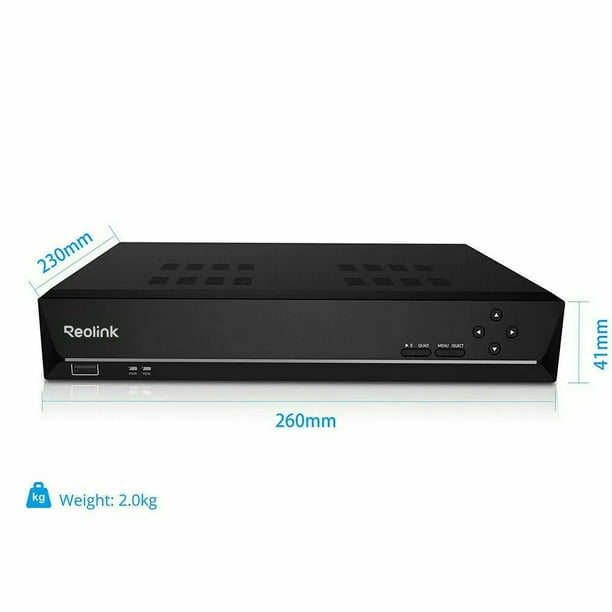 Reolink 4K 8CH Video Surveillance Home Security PoE NVR with 2TB