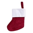 thumbnail image 2 of Bota Navideña Holiday Time con Letra G de Terciopelo Rojo 20 cm, 2 of 4