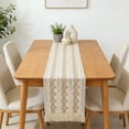 thumbnail image 4 of Tables Runner, Boho Table Runner Macrame Table Runner with Tassels Woven Table Runner for Bohemian Home Dining Bedroom Table Decoration, 4 of 6