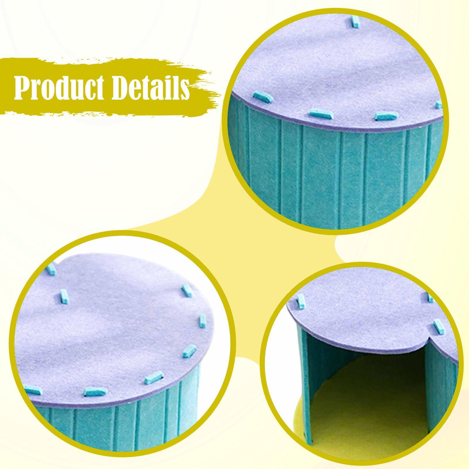 Cat Tunnel Toy Kitten Nest Pet Bed Foldable Felt Material for Indoor Cats Kittens Playing and Sleeping