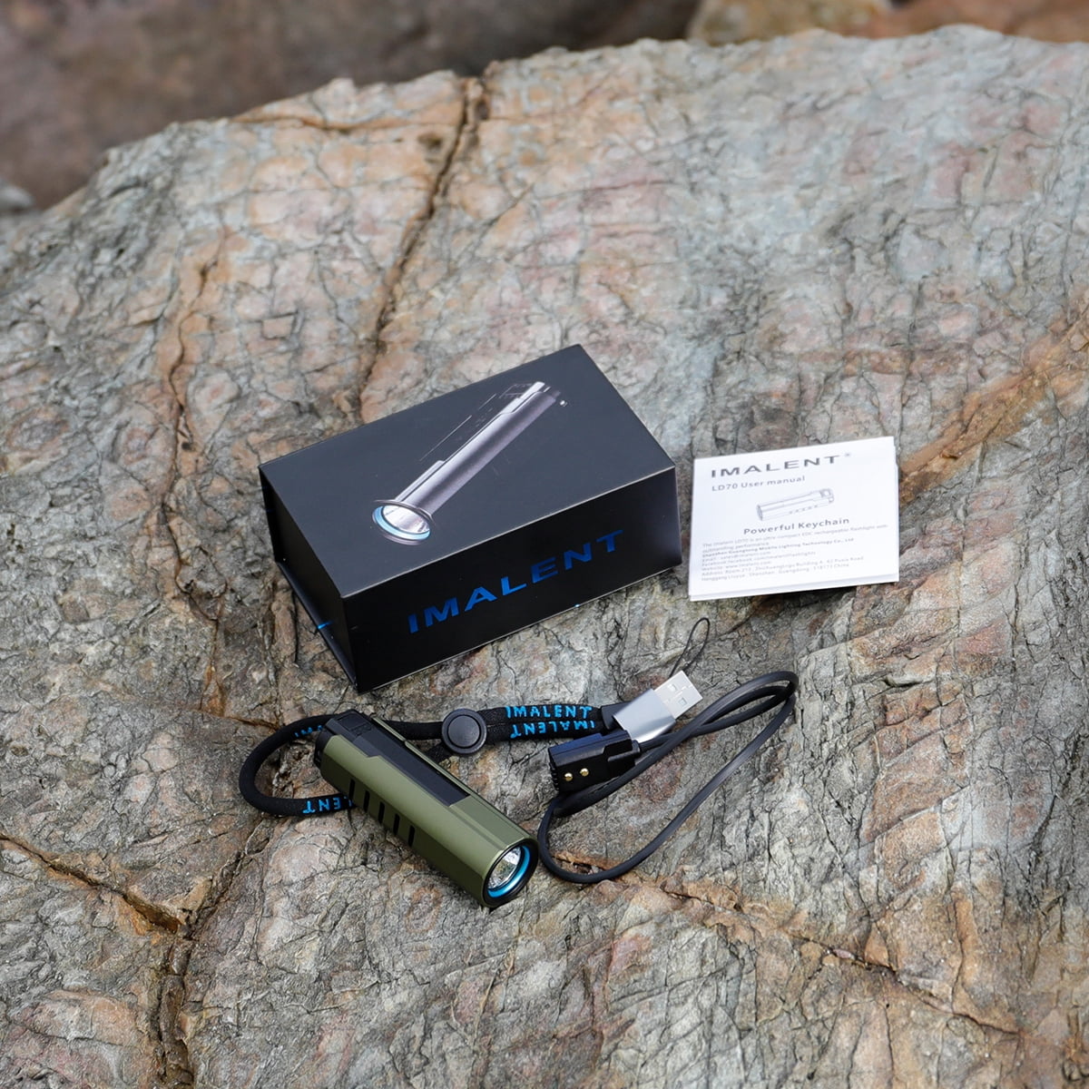 IMALENT LD70 EDC Flashlight 4000 Lumens, LED Rechargeable Flashlight with OLED Display 6 Modes Handheld Waterproof Flashlight for Camping Hiking