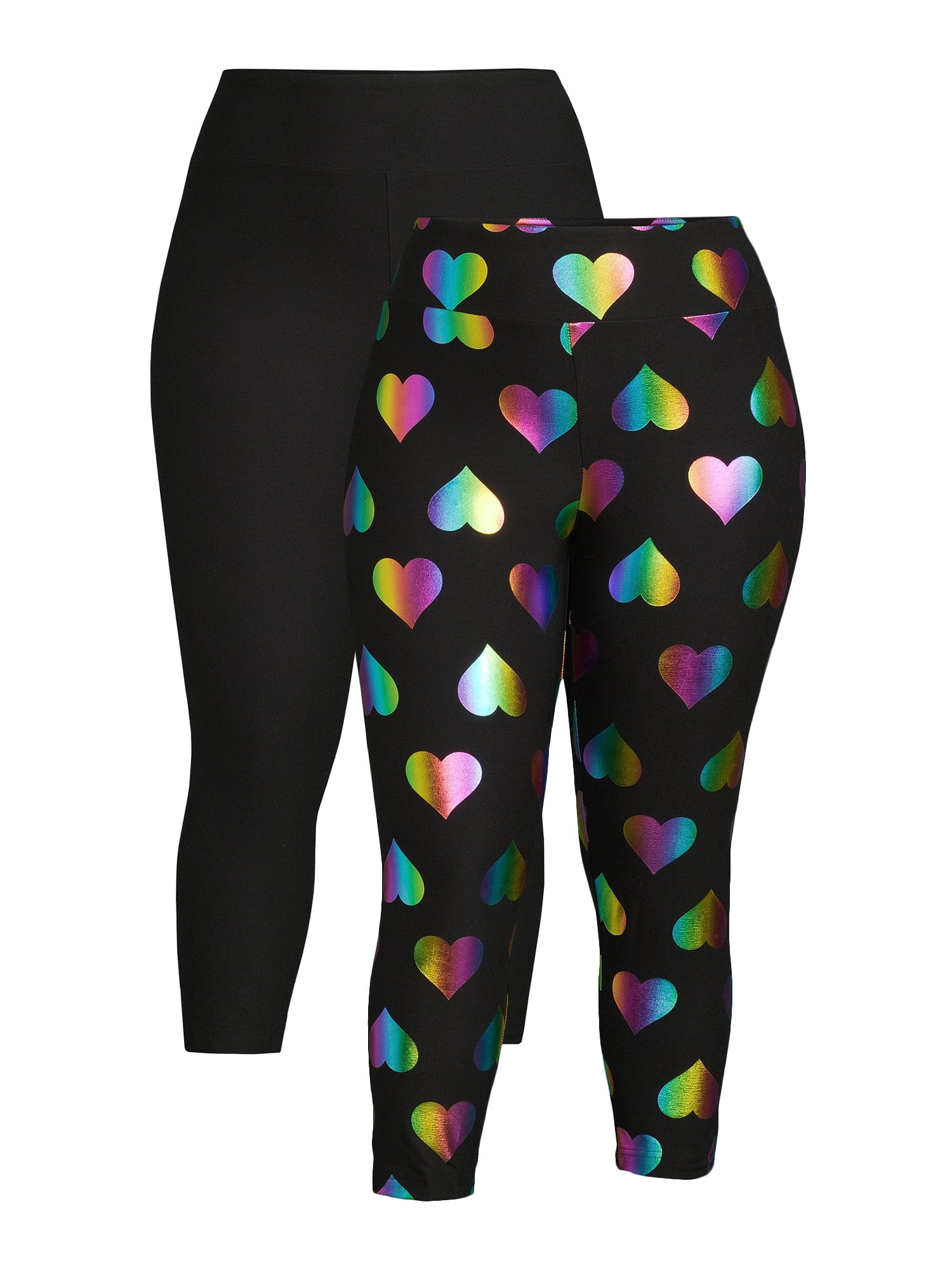 High Rise Cropped Leggings, 2-Pack 