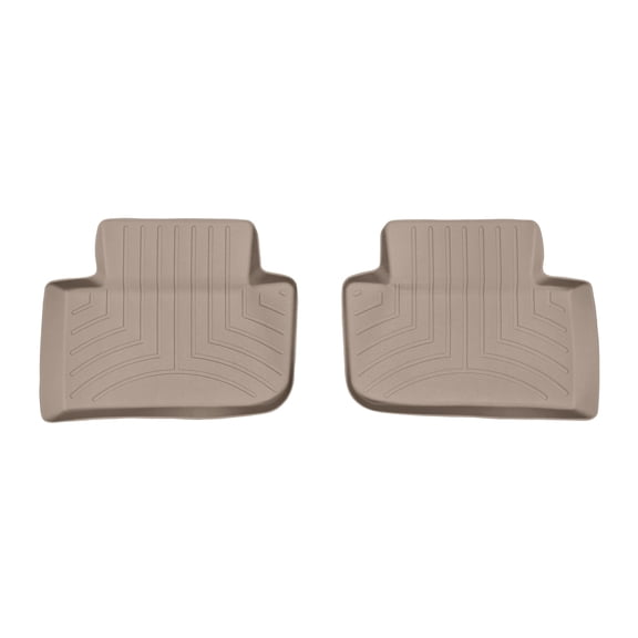 WeatherTech Custom Fit FloorLiners compatible with 2015-2026 Porsche® Macan - 2nd Row (2-Piece Liner), Tan