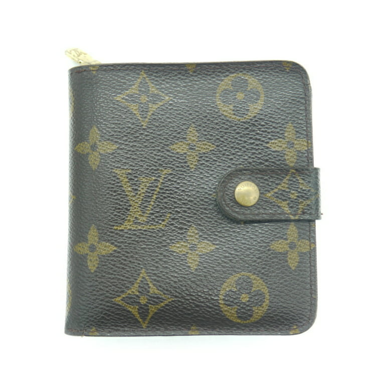 Louis Vuitton Monogram Compact Zip Folio Wallet