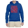 thumbnail image 2 of Straight Outta Buffalo BUF Fan | Fantasy Football | Mens Sports Hooded Sweatshirt Graphic Hoodie, Royal, X-Large, 2 of 4