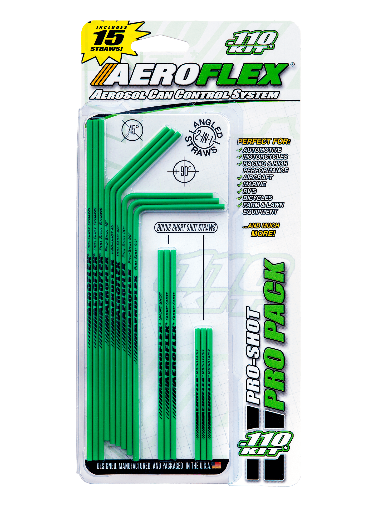 Aeroflex .110 Aerosol Spray Can Replacment Straw Multi Pack for WD40