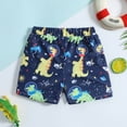 thumbnail image 4 of Boys Swim Trunks Toddler Boys Cartoon Dinosaur Printed Swim Trunks Kids Bathing Suit Beach Shorts Rash Guard for Boys Dark Blue 2 Years-3 Years, 4 of 6