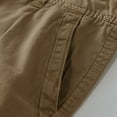 thumbnail image 4 of Vedolay Men's Summer Casual Straight Solid Color Button Cargo Short with Pocket,Khaki XXL, 4 of 5
