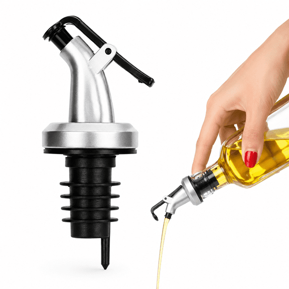 Oil Dispenser Sealed Oil Bottle Stopper Kitchen Glass Olive Oil Dispenser Bottle Stainless Steel Oil and Vinegar Dispenser P